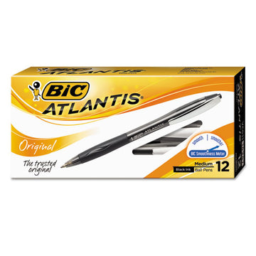 BIC® Glide Exact Ballpoint Pen, Retractable, Fine 0.7 Mm, Black Ink, Black Barrel, Dozen freeshipping - TVN Wholesale